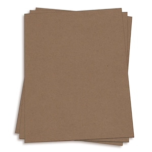 May include: A stack of brown craft paper sheets. The paper has a rough, textured surface.