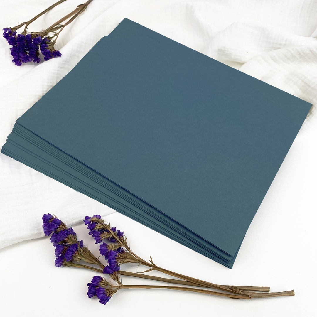 Dusty Blue Card Stock Paper 8 1/2 X 11 Thick, Heavy, Matte Finish Paper  Wedding Stationery, Invitations, Cards 25 Blank Sheets 