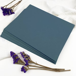 Dusty Blue Card Stock Paper 8 1/2 x 11 | Thick, Heavy, Matte Finish Paper | Wedding Stationery, Invitations, Cards | 25 Blank Sheets