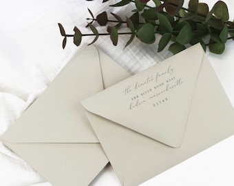 Light Moss Green Envelopes for Weddings, Invitations, RSVP | Sizes: A1, A2, A6, A7, A7.5, A9 | 25 Euroflap Envelopes (Addressing Available)