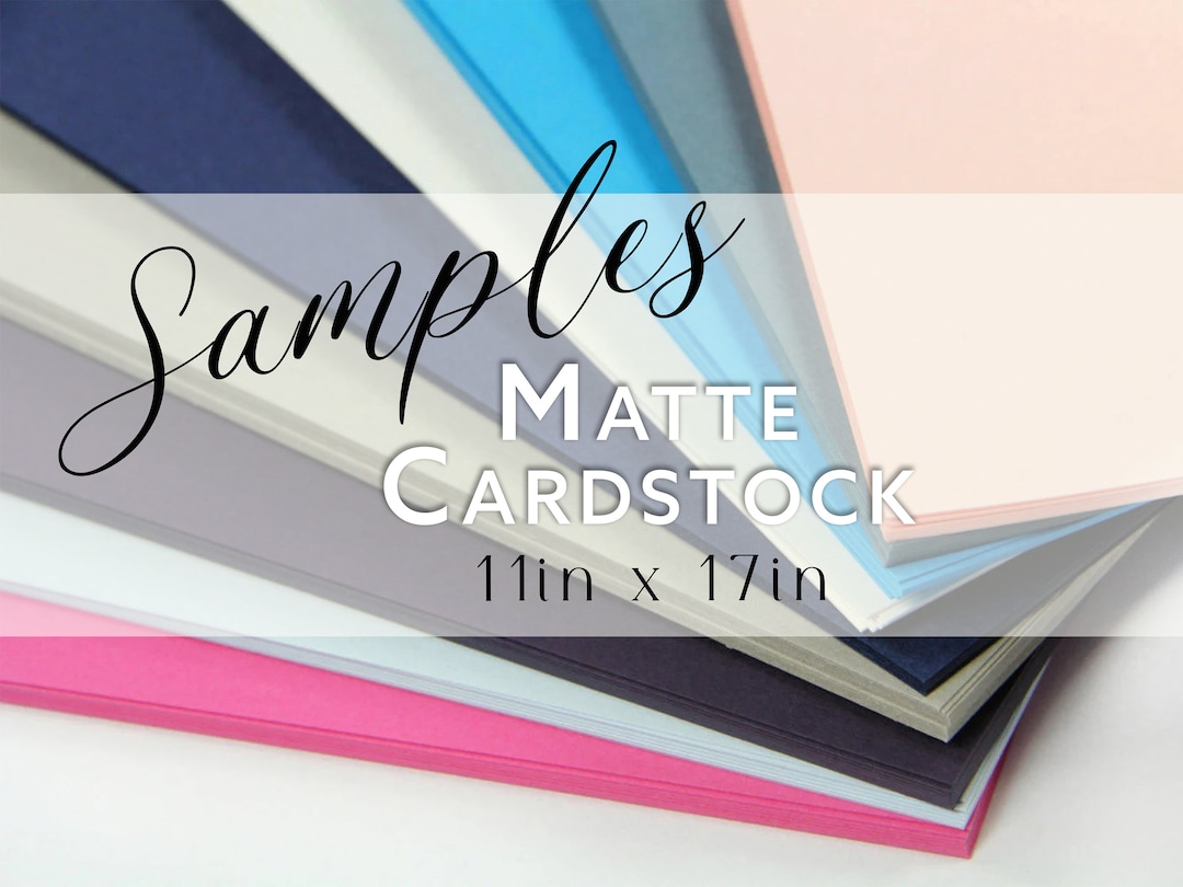 11x17 Card Stock Paper- Sample Sheet | Colorful and Thick, Heavy Weight ...