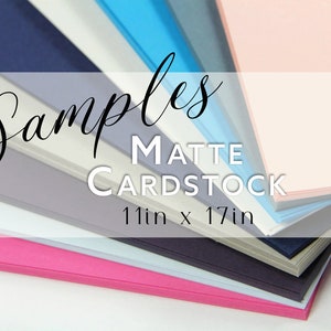 11x17 Card Stock Paper- Sample Sheet | Colorful and Thick, Heavy Weight Paper - 111lb | Great For Cards, Scrapbooking, Invitations & Crafts