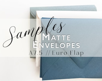 A7.5 (5 1/2 x 7 1/2) Matte Euro Flap Envelope SAMPLE | 1 SAMPLE