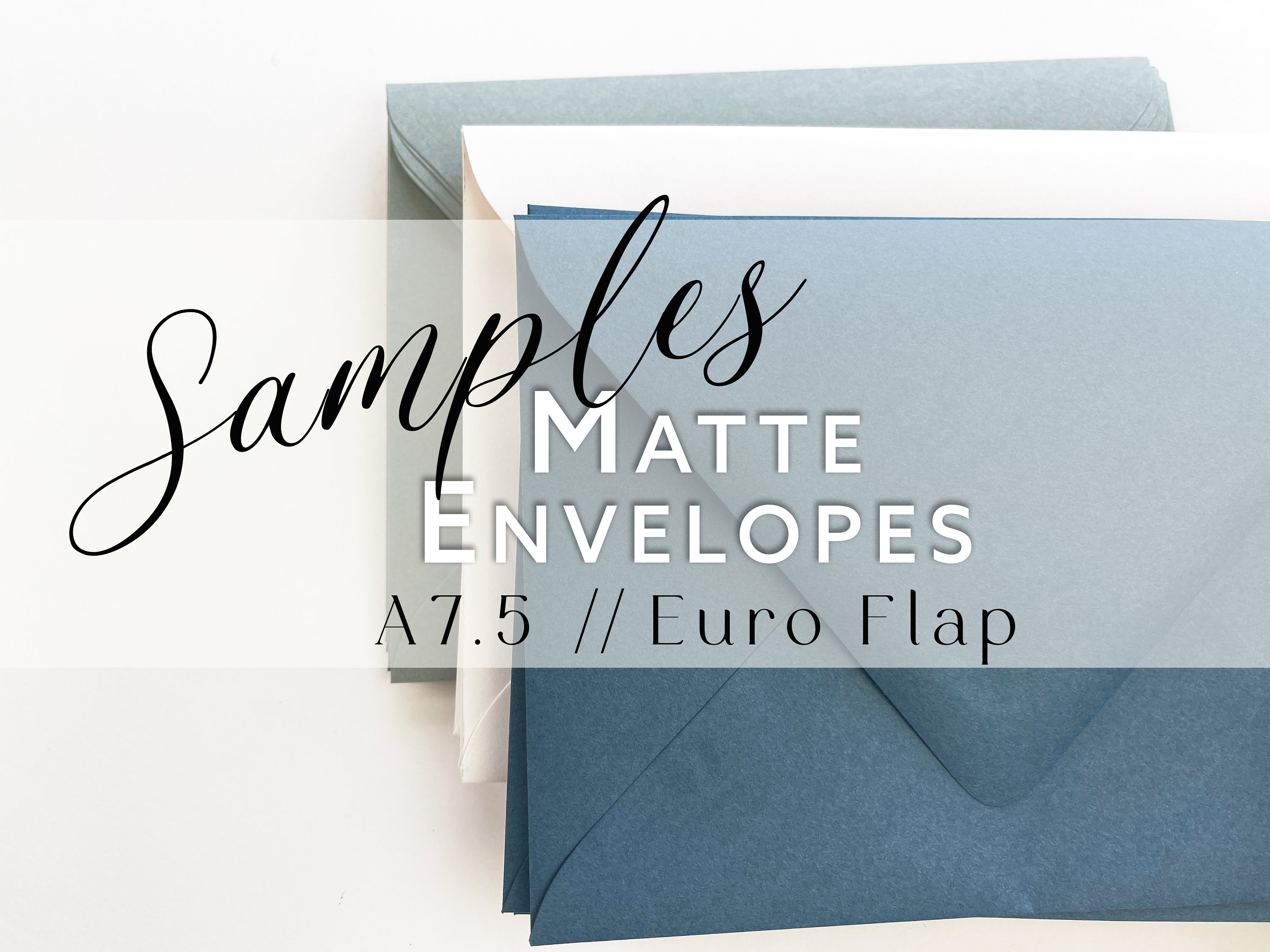 Black A7.5 Envelopes Matte Black Wedding Envelopes Ebony Euro Flap