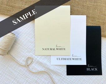 8 1/2 x 11 Linen Textured Card Stock - Sample | Thick, Heavy Paper, Linen Finish | For Invitations, Cards, Prints + | 1 Blank Sheet
