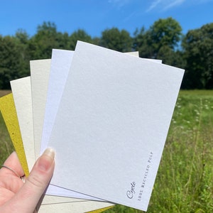 Onvalop Bio Cycle Paper - Cycle - Eco-friendly, sustainable card stock paper - Blank Invitation cards