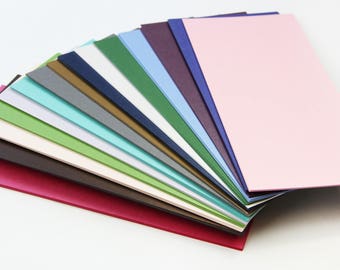 Shimmery Metallic Cards, 4 x 9.25" | 25 Pack