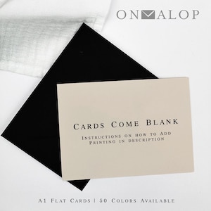 Blank A1 Card Stock, Matte 111lb, Invitations, RSVP (3.5 x 4.875 in) 25 Pack