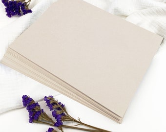 Chardonnay Taupe Card Stock | 8.5x11, 111lb Heavy Matte Paper (25 Sheets)