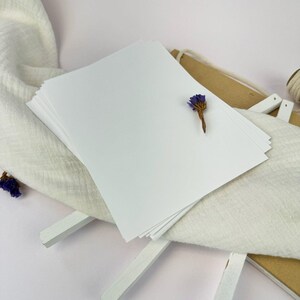 White Linen Cards, Textured Cards with Linen Finish