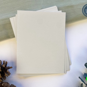 Recycled Blank Cards - Cycle | Sustainable, Eco-Friendly | Thick, Heavy Cards for Invitations, Menus, Crafts + | Off-White Paper (25 pack)