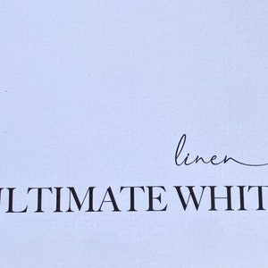 Onvalop 8 1/2 x 11 Linen Textured Card Stock | Thick, Heavy Paper, Linen Finish - Ultimate White