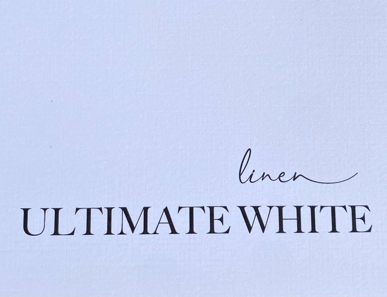 Onvalop 8 1/2 x 11 Linen Textured Card Stock | Thick, Heavy Paper, Linen Finish - Ultimate White