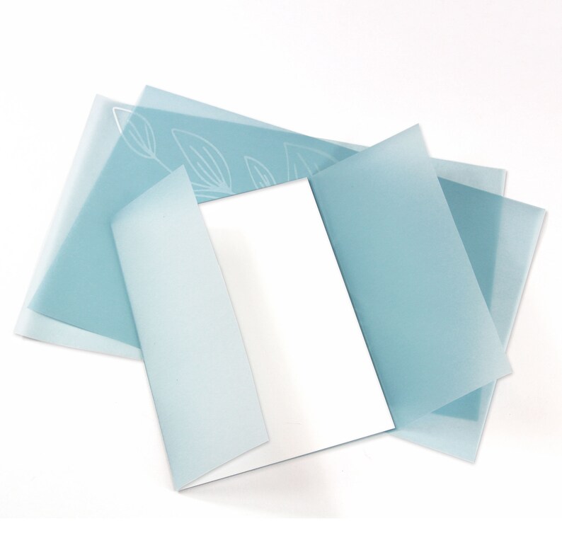 Vellum Translucent Jackets 7 x 11 to Wrap 5x7 Invitations Etsy