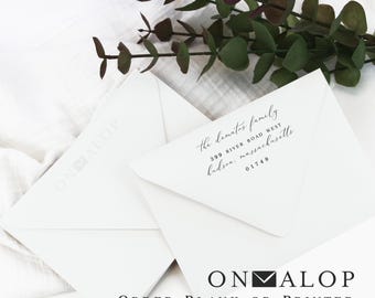 Bright Snow White Wedding Envelopes, Blank or Printed | Euro Flap, 81lb (Set of 25)