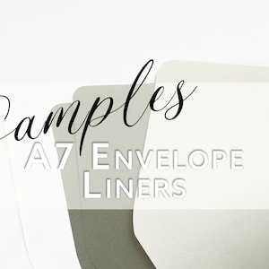 A7 - Blank Envelope Liner SAMPLES | 1 Sample