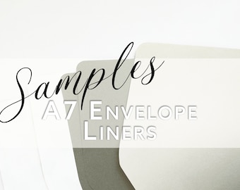 A7 - Blank Envelope Liner SAMPLES | 1 Sample