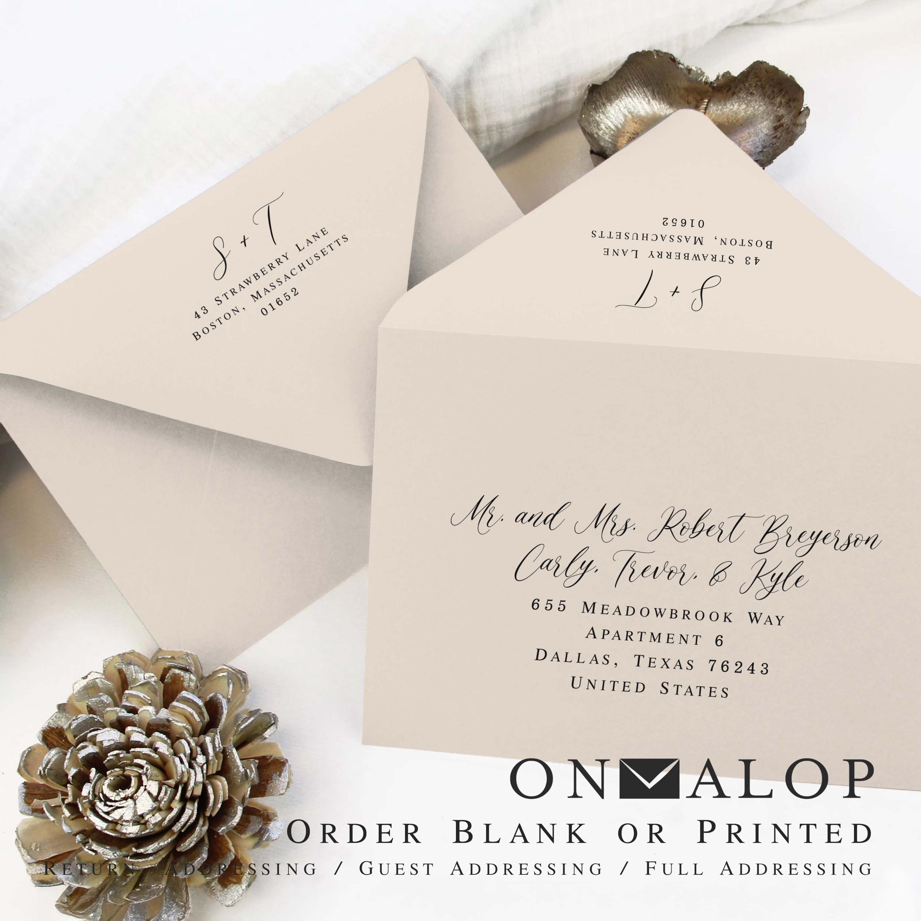 50 Pack 5x7 Envelopes A7 Printable Self Seal Wedding Invitation - View #5
