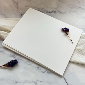 Radiant White Smooth Card Stock – 8.5 x 11&quot; | 25 Blank Sheets | 80lb, 100lb, or 120lb | Matte Finish for Invitations, Photos, Prints, Crafts