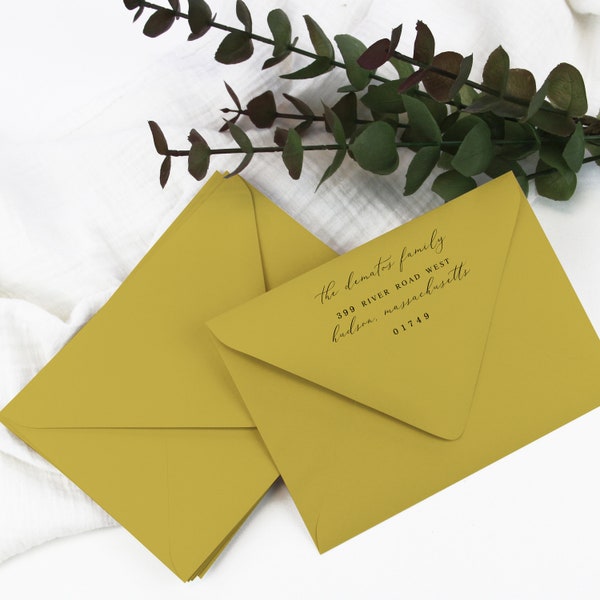 Chartreuse Green Envelopes for Wedding, Bar Bat Mitzvah, Party Invitations, A1, A6, A7 + More Sizes, 25 Blank Envelopes. Printing Available