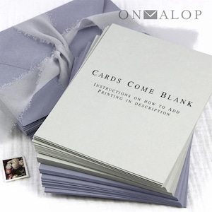 A7 Invitation Cards | 5 1/8 x7 Matte Blank Card Stock, 50 Colors