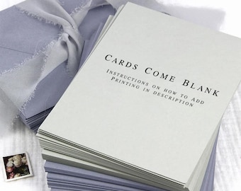 A7 Invitation Cards | 5 1/8 x7 Matte Blank Card Stock, 50 Colors
