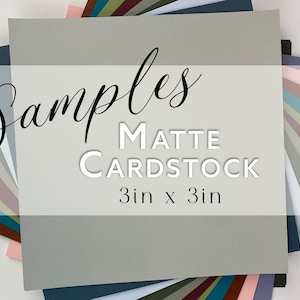 SAMPLE - 3in Square Cards - Blank | Matte Card Stock | Square Cards for Placecards, Weddings, Events, Crafts & More | 3&quot; x 3&quot; | 28+ Colors