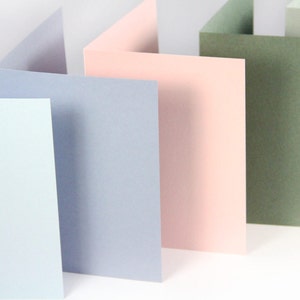 A6 (4 1/2 x 6 1/4) Blank Matte Folding Card Stock - 25 Folded Cards