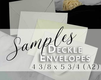 4 3/8 x 5 3/4 (A2) Deckle Edge Envelope SAMPLE | 1 Sample