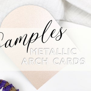 Blank Metallic Arch Card SAMPLES | 1 Sample