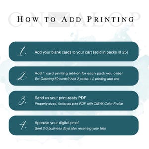 Recycled Blank Cards - Cream Heavy Cardstock, Sustainable Invitations (25 pack) image 7