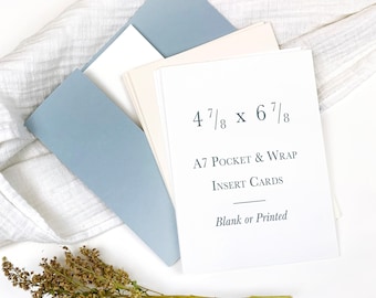 A7 Insert Cards | 4 7/8 x 6 7/8 Matte Cardstock (25 Blank Cards)
