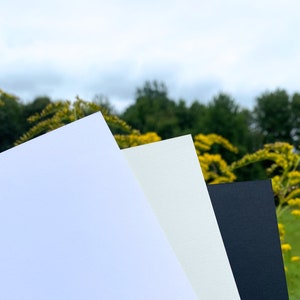Onvalop 8 1/2 x 11 Linen Textured Card Stock | Thick, Heavy Paper, Linen Finish - Ultimate White