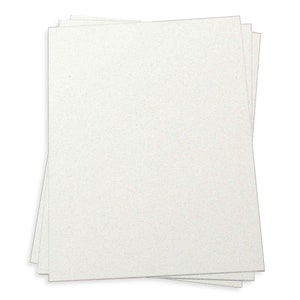 White Moonrock Card Stock, 80lb - 216gsm,  Thick Recycled, Rustic Card Stock - 25 Sheets per Pack