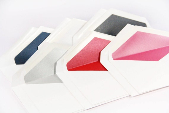 25 White Double Wedding Envelopes Inner And Outer Etsy