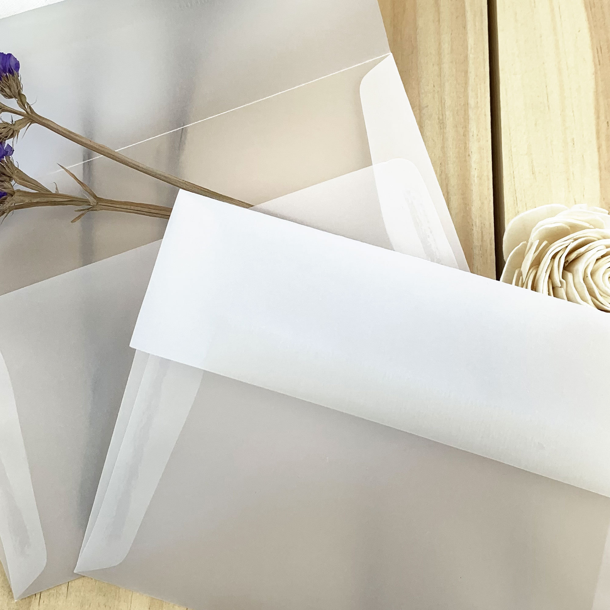 Translucent Envelope Design Clear Vellum Envelopes | A7 Translucent 5x7, 25 Pack (printing NOT ...