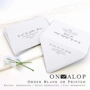 Fluorescent Bright White Thick Envelopes for Invites, Cards | A1, A2, A7, A9 + RSVP Sizes | 25 Envelopes, Order Blank or Custom Printed