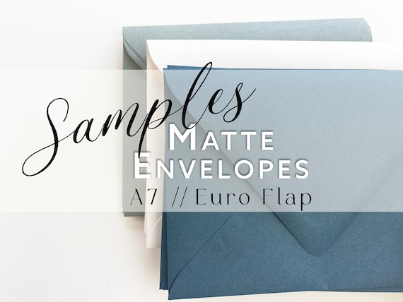 A7 (5 1/4 x 7 1/4) Matte Euro Flap Envelope SAMPLE | 1 SAMPLE