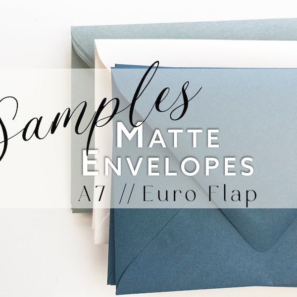 A7 (5 1/4 x 7 1/4) Matte Euro Flap Envelope SAMPLE | 1 SAMPLE