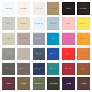 Onvalop color chart - Matching cards and envelope sets available in 48 colors from Onvalop.