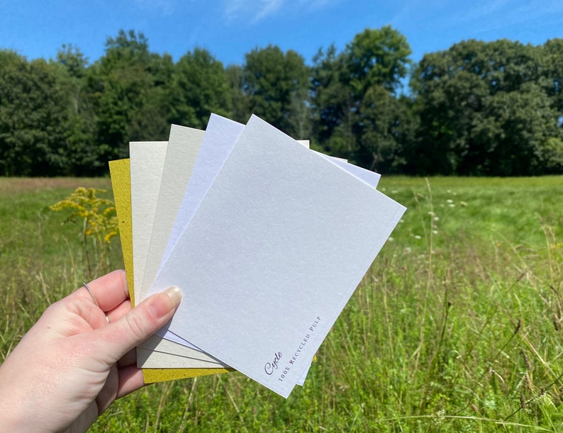 Onvalop Bio Cycle Paper - Cycle - Eco-friendly, sustainable card stock paper - Blank Invitation cards