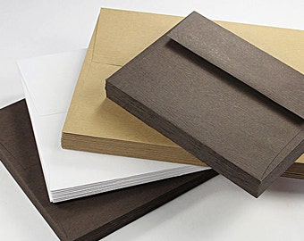 Wood Grain Straight Flap Envelopes for Wedding Invitations and Special Occasions | Choose Your Size | 25 Blank Envelopes