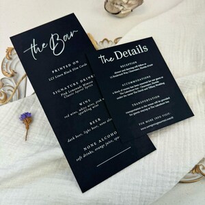 Black Linen Cards, Textured Cards with Linen Finish