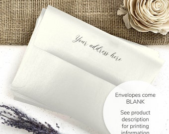 Shimmery Quartz Metallic Envelopes | Soft White, Straight Flap, 81lb (25 Pack)