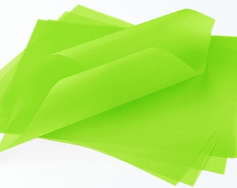 Green Translucent Vellum Paper | 8 1/2" x 11" Size | 100 Vellum Sheets