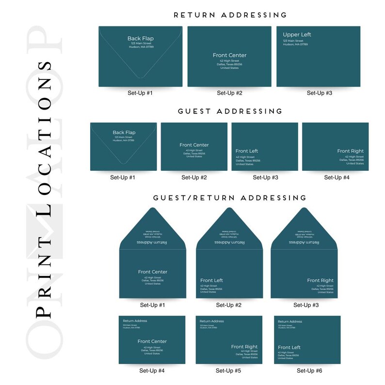 Wedding White Envelopes, RSVP, Save the Dates + | Blank or Printed with your Addresses (25 Pack) image 5