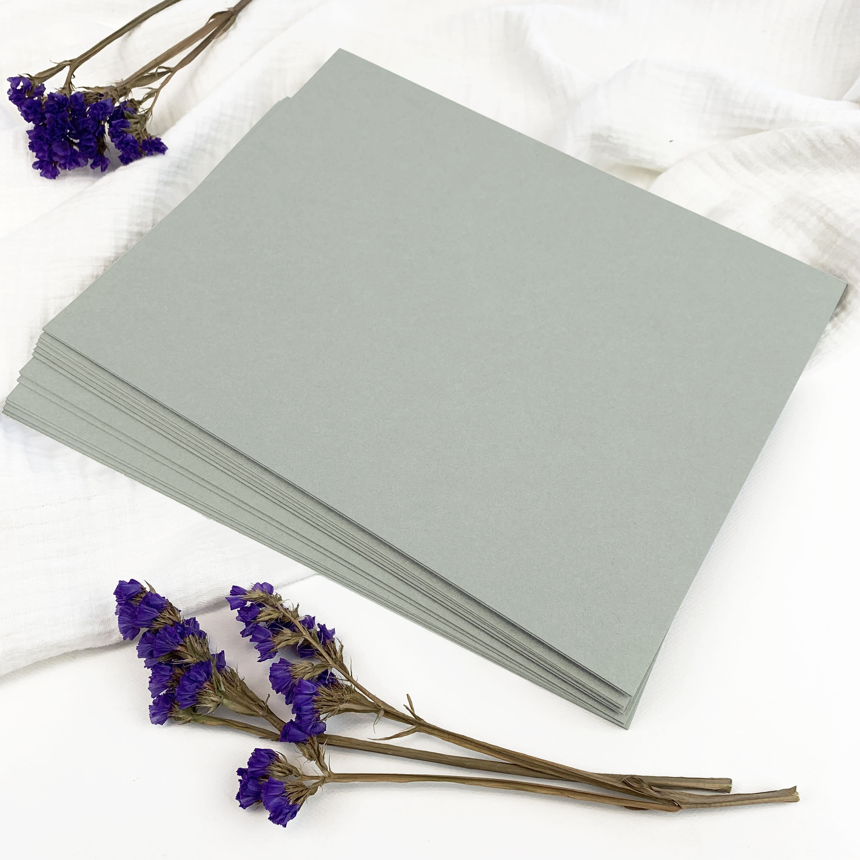 Sage Green/gray Card Stock Paper 8 1/2 X 11 Thick, Heavy, Matte Finish  Paper for Wedding Stationery, Invitations, Cards 25 Blank Sheets 