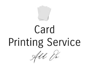 Card, Invitation Printing Service | Your Choice of Paper | Black, Color, White Ink | Add-On (25 Cards) - Send Us Your Card Design to Print