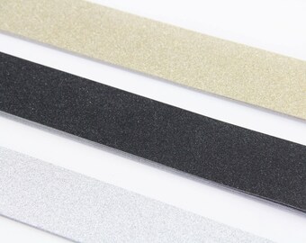 25 - Invitation Glitter Belly Band -  Glitter Gold Invite Belly Band - Glitter Silver Invite  Belly Band - Glitter Black Invite  Belly Band