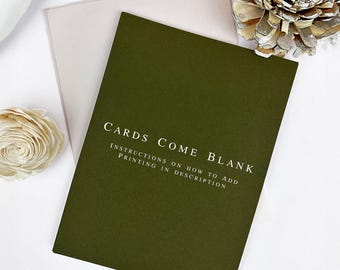 A6 Blank Card Stock for DIY Invitations, Heavyweight Matte Cards, 25 Pack